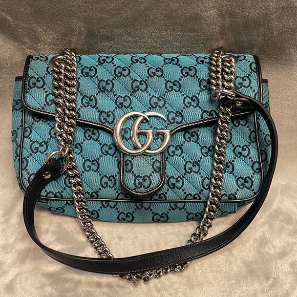 Gucci Small GG Marmont Multicolor Shoulder Bag - Picture 4 of 10